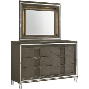 Twenty Nine 6-Drawer Dresser w/ Mood Lighting Mirror