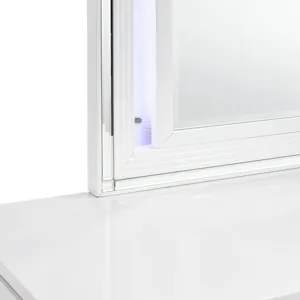 Twenty Nine Youth Dresser & Mirror Set White