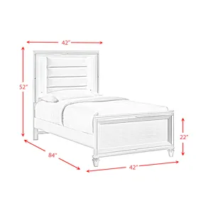 Twenty Nine Youth Twin Bed White