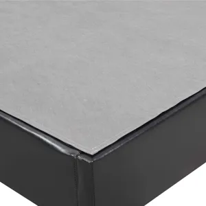 Abby Platform Full Base Bed Black PU (3A Packing)