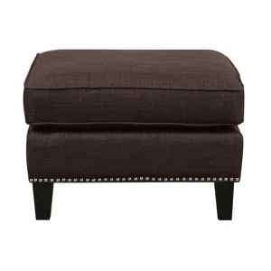 Erica 497 Ottoman W/Chrome Nail Heirloom Chocolate (ISTA 3)