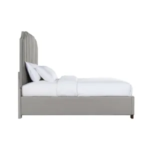 Harper King Bed Boulder Gray