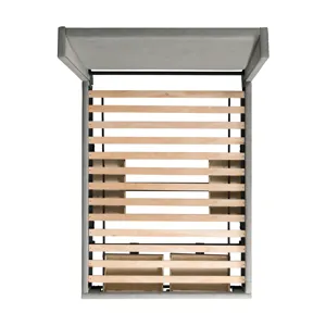 Harper Magnolia Queen Storage Bed Boulder Grey
