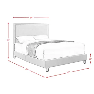 Erica Queen Bed in Heirloom Grey