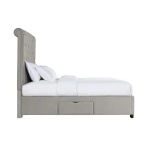 Harper Waldorf Queen Storage Bed Boulder Grey