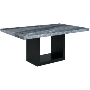 Valentino Complete Table (Grey Marble)