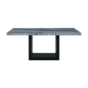 Valentino Complete Table (Grey Marble)