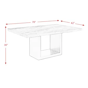 Valentino White Dining Table