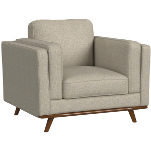Venus Chair in Belfast China Beige with cherry finished wooden front