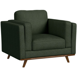 Venus Chair in Belfast China Light Green with cherry finished wooden front