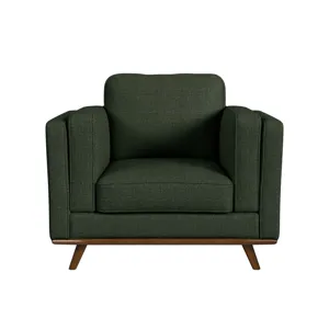 Venus Chair in Belfast China Light Green with cherry finished wooden front