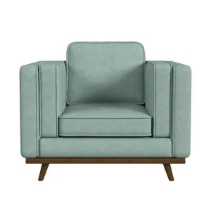 Venus Chair in Belfast Lagoon with cherry finished wooden front