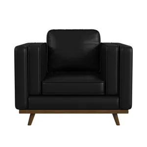 Venus Chair in Pebble Black with cherry finished wooden front