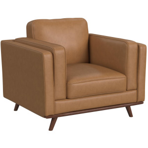 Venus Chair in Tex Tan with cherry finished wooden front