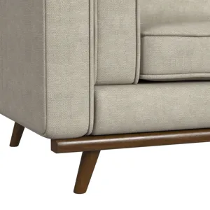 Venus Chair in Belfast China Beige with cherry finished wooden front