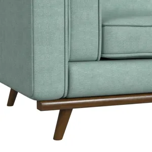 Venus Chair in Belfast Lagoon with cherry finished wooden front