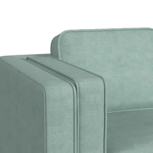 Venus Chair in Belfast Lagoon with cherry finished wooden front