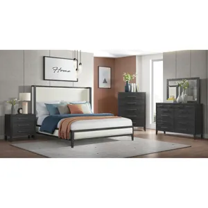 Versailles Contemporary 12-Drawer Dresser in Black