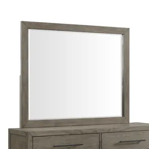 Versailles Contemporary 6-Drawer Dresser & Mirror Set in Grey