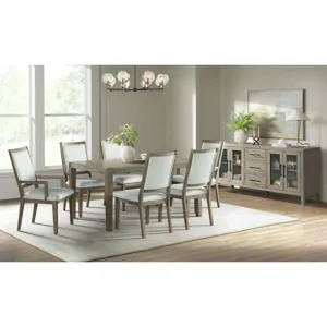 Versailles Contemporary Square Back Dining Chair With Boucle White in Grey