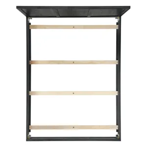 Versailles Contemporary Queen Bed with Low Footboard in Black