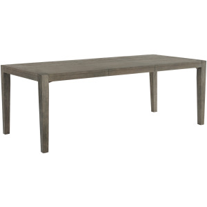 Versailles Contemporary Rectangular Dining Table With 1x24 leaf in Grey