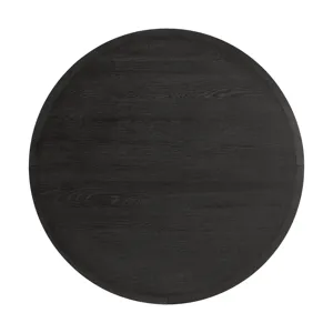 Versailles Contemporary Round Dining Table in Black
