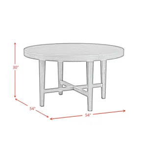 Versailles Contemporary Round Dining Table in Grey