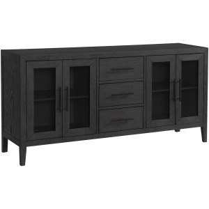 Versailles Contemporary Server in Black