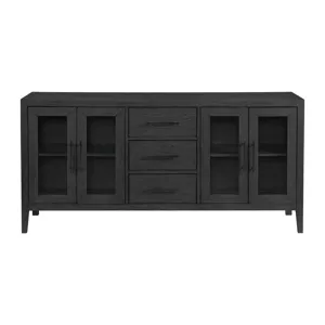 Versailles Contemporary Server in Black
