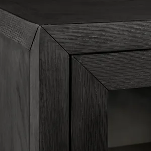 Versailles Contemporary Server in Black