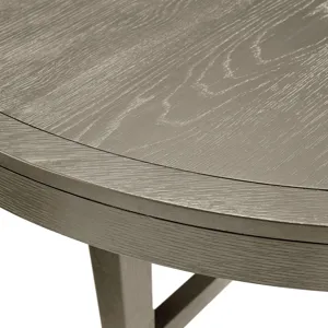 Versailles Contemporary Round Dining Table in Grey