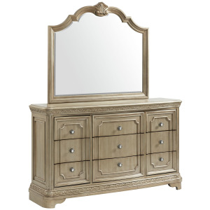 Vincenza Dresser & Mirror Set Bronze