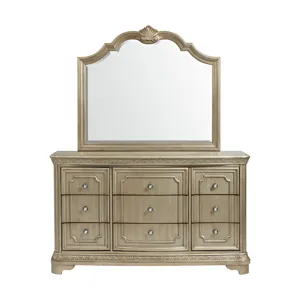 Vincenza Dresser & Mirror Set Bronze