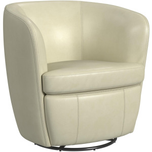 Vito Swivel Chair in Pebble Cream