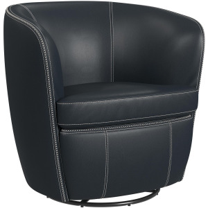 Vito Swivel Chair in Pebble Navy