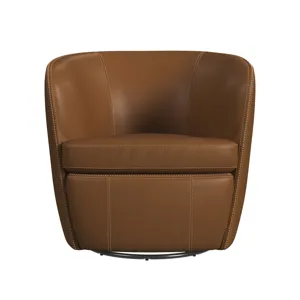 Vito Swivel Chair in Pebble Tan