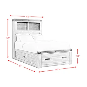 Wade Youth Twin Platform Storage Bed