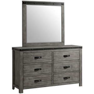 Wade Youth 6 Drawer Dresser & Mirror Set