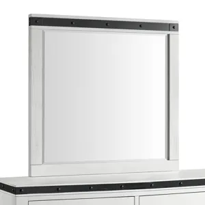 Wade Youth Dresser and Mirror Set in White