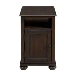 Wagner Chairside Table with USB in Cherry