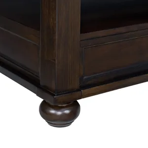 Wagner Square Lift-Top Coffee Table w/ Casters in Cherry