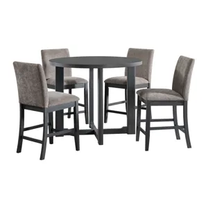 Wakefield 5PC Counter Set with Table and 4 Chairs in Espresso