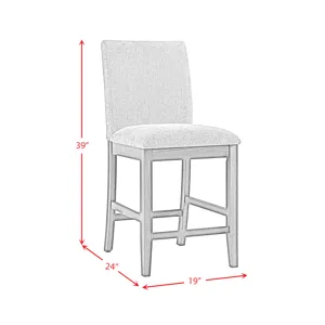 Wakefield 5PC Counter Set with Table and 4 Chairs in Espresso