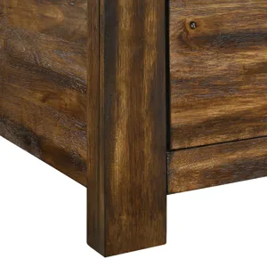 Warner Full Platform Storage Bed in Chestnut