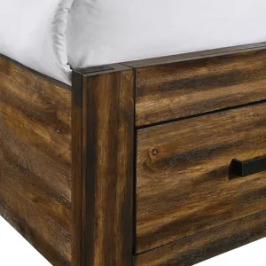 Warner Full Platform Storage Bed in Chestnut