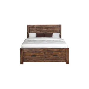 Warner Full Platform Storage Bed in Chestnut