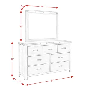 Wade 7-Drawer Dresser & Mirror Set