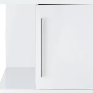 Wendolyn Wine Cabinet with Light in Glossy White