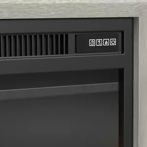 Westland 71\" TV Console without Fireplace Insert in Almond